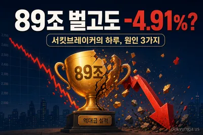 어제 급락의 원인, 삼성전자 89조 실적 반응 복습하기