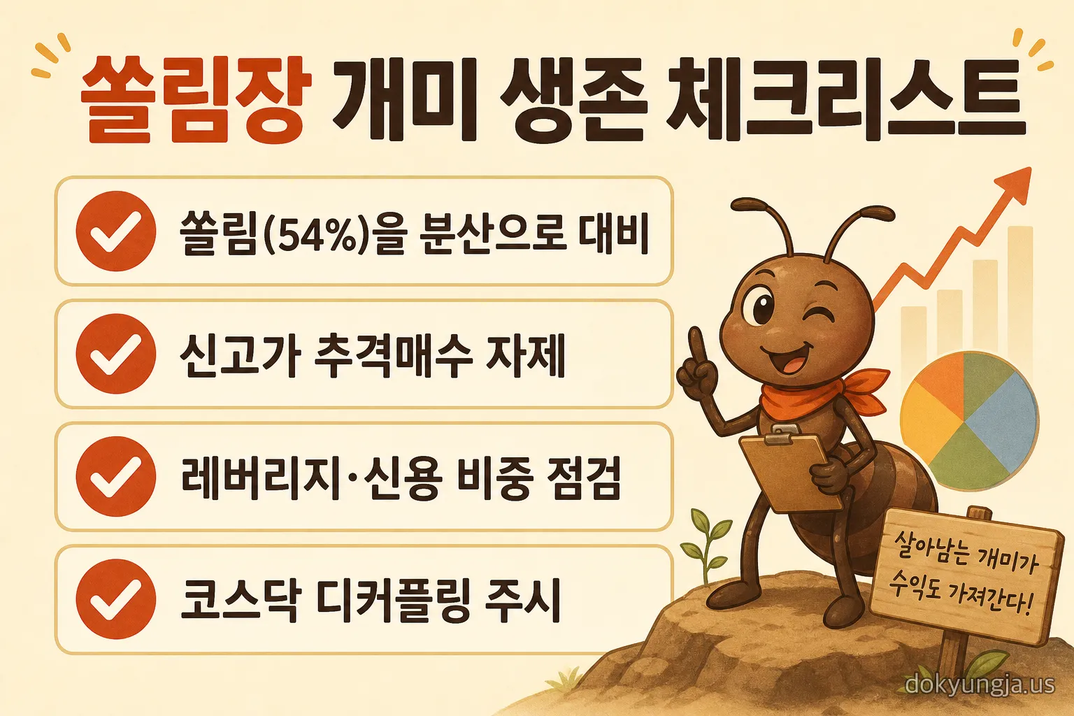 반도체 쏠림장에서 개인 투자자가 점검할 생존 체크리스트 인포그래픽