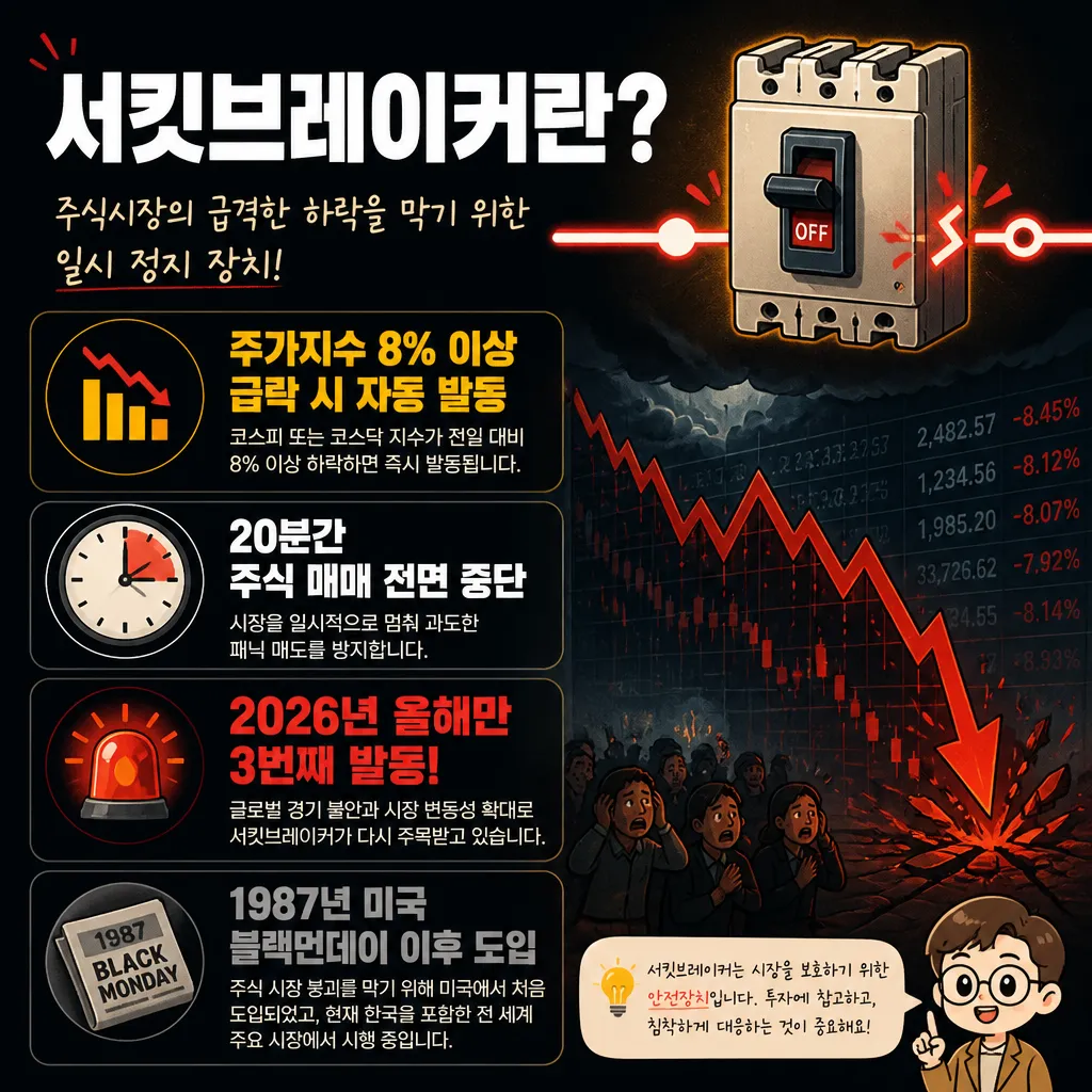 서킷브레이커 제도 설명 인포그래픽