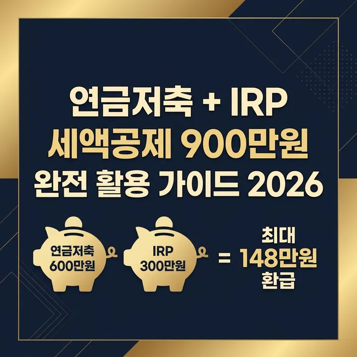 연금저축 IRP 동시 운용 시 세액공제 900만원 완전 활용 — 배분 전략과 계좌별 상품 선택